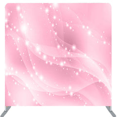 Lofaris Light Pink Silky Glitter Elements Backdrop For Party