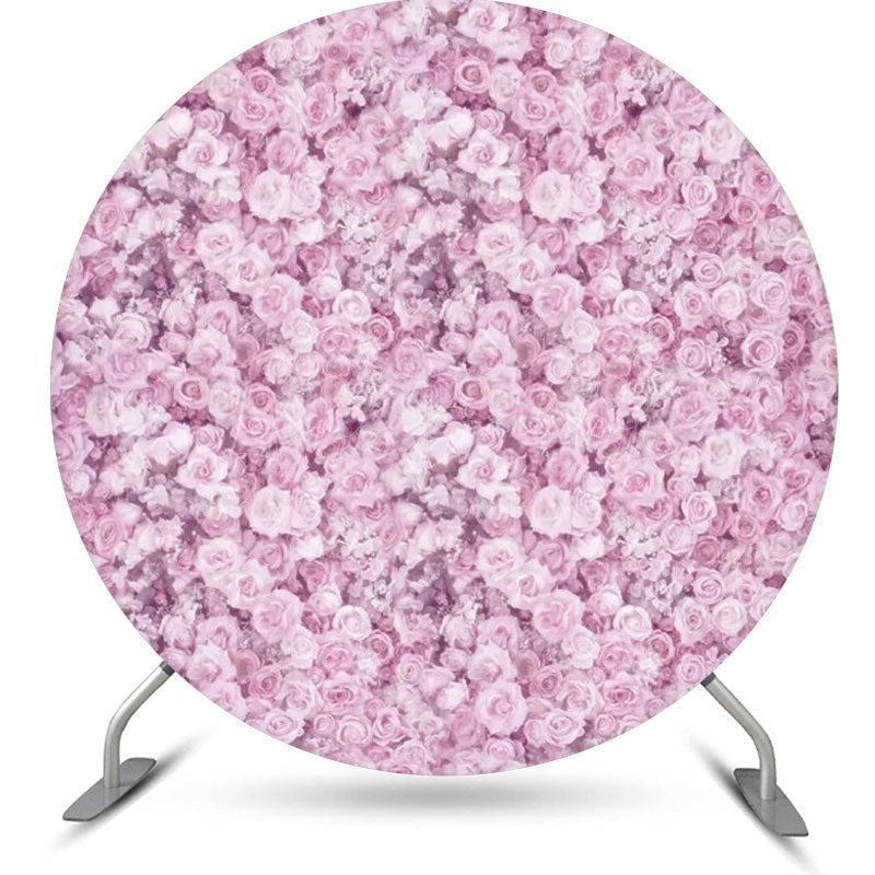 Lofaris Light Purple Dense Flowers Circle Wedding Backdrop