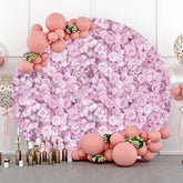 Lofaris Light Purple Dense Flowers Circle Wedding Backdrop