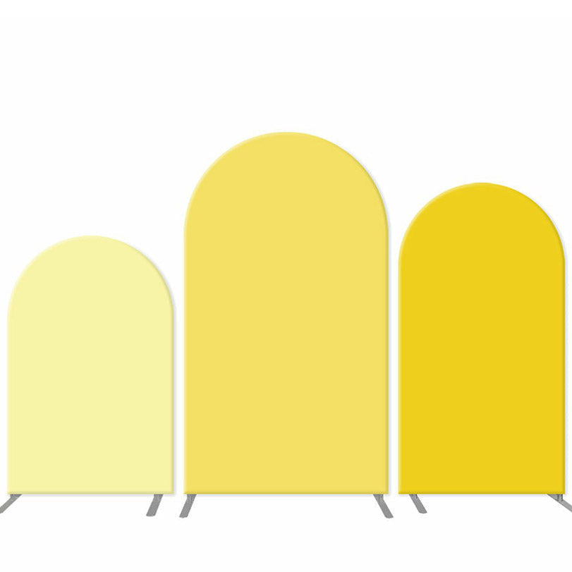 Lofaris Light Yellow Combination Birthday Arch Backdrop Kit