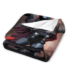 Lofaris Lightning Rain Thunder Hero City Custom Photo Blanket