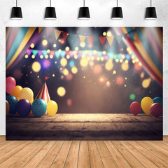 Lofaris Little Balloons Light Bokeh 1st Birthday Backdrop