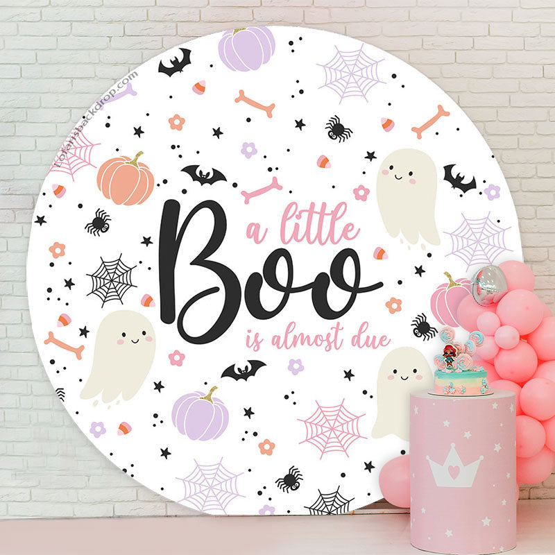 Lofaris Little Boo Halloween Baby Shower Backdrop For Girls