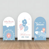 Lofaris Little Man Balloons Ferris Wheel Arch Backdrop Kit