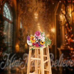 Lofaris Lobby Glitter Light Stripe Architecture Backdrop For Photo