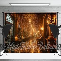 Lofaris Lobby Glitter Light Stripe Architecture Backdrop For Photo