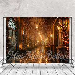 Lofaris Lobby Glitter Light Stripe Architecture Backdrop For Photo