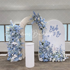 Lofaris 3D Ruched Fabric Arch Backdrop Double-layer Stand for Party Decor