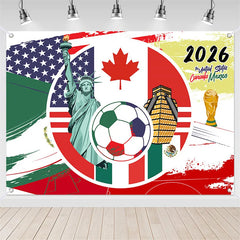 Lofaris (7 Day Delivery)Lofaris Global Sports 2026 Soccer Event Holiday Backdrop