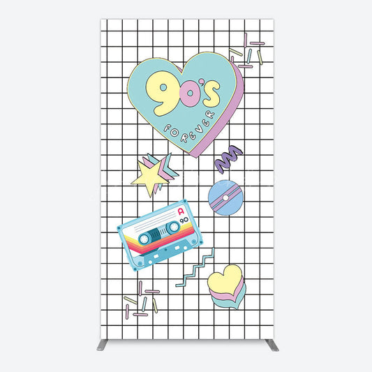 Lofaris 90S Forever Disco Audio Dance Party Rectangle Backdrop