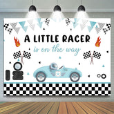 Lofaris A Little Racer Is On The Way Baby Shower Backdrop