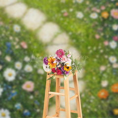 Lofaris A Path Full Of Flowers Sweet Spring Wedding Backdrop