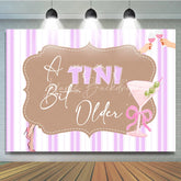 Lofaris A Tini Bit Older Martini Birthday Backdrop for Her Funny Cocktail Themed Party Pink Adult Bachelorette Decor