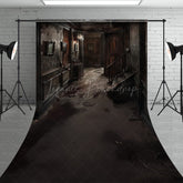 Lofaris Abandoned Haunted Mansion Sweep Backdrop Derelict Hallway for Horror Photos Spooky House Interior Studio