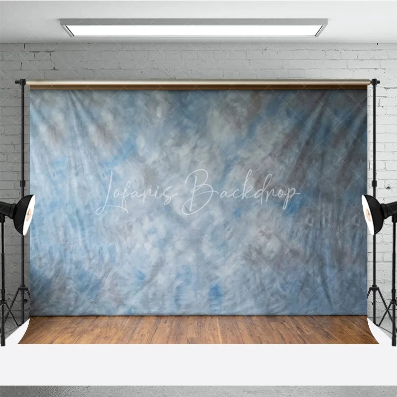 Lofaris Abstract Blue Gray Mottled Textured Photography Backdrop Artistic Cloudy Studio Prop for Portraits and Events