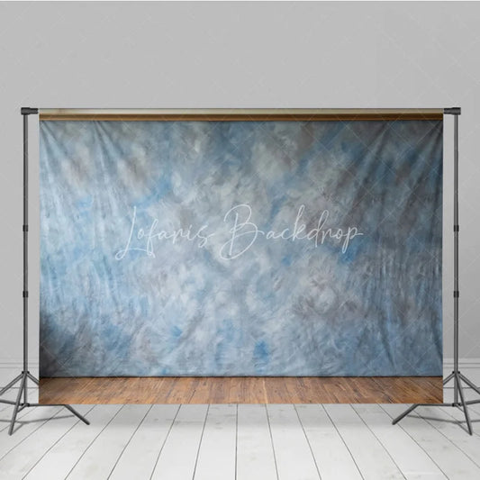 Lofaris Abstract Blue Gray Mottled Textured Photography Backdrop Artistic Cloudy Studio Prop for Portraits and Events