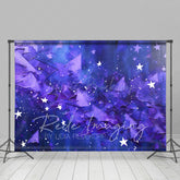 Lofaris Abstract Blue Purple Stars Fine Art Photo Backdrop
