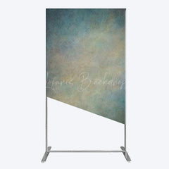 Lofaris Abstract Blue Yellow Mixed Pattern Rectangle Backdrop