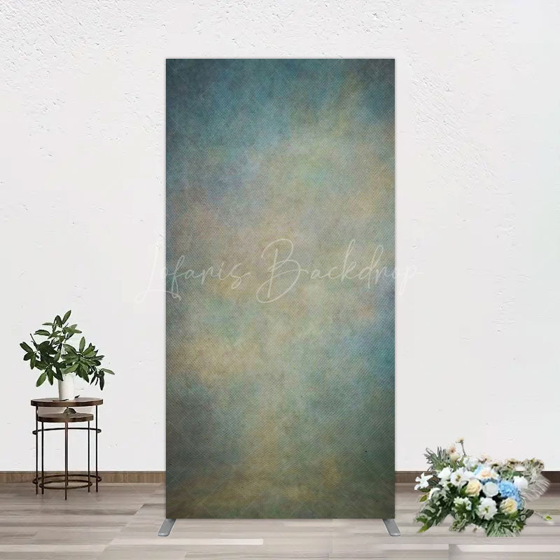 Lofaris Abstract Blue Yellow Mixed Pattern Rectangle Backdrop