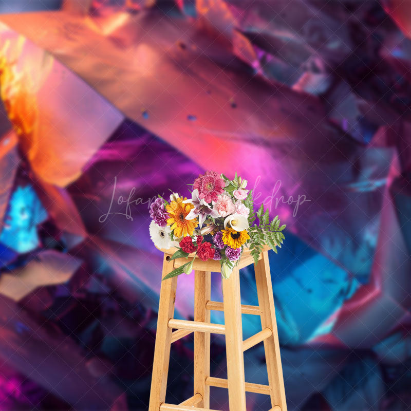 Lofaris Abstract Colorful Crystal Fine Art Photo Backdrop