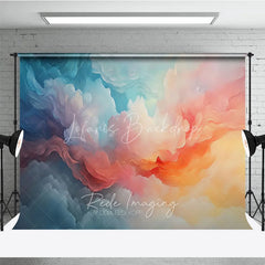 Lofaris Abstract Colorful Dreamy Cloud Photography Backdrop Ethereal Sky Gradient for Professional Studio Portraits