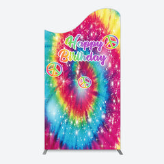 Lofaris Abstract Colorful Tie-Dye Birthday Arch Backdrop