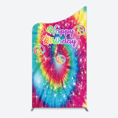 Lofaris Abstract Colorful Tie-Dye Birthday Arch Backdrop