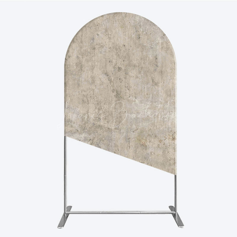 Lofaris Abstract Concrete Texture Arch Backdrop Gray Cement Wall Photography Minimalist Fine Art Studio Photo Prop