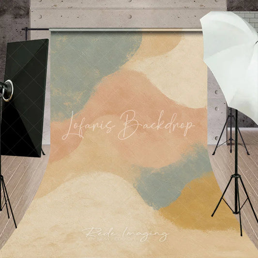 Lofaris Abstract Earth Tone Sweep Backdrop Minimalist Modern Art Party Decor Soft Textured Neutral Background