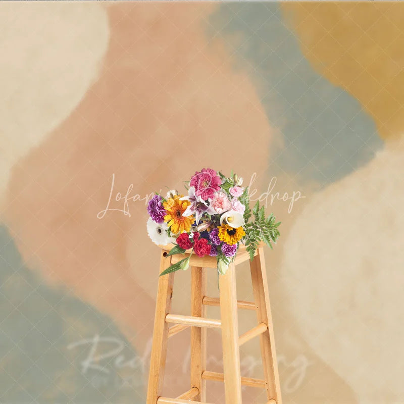 Lofaris Abstract Earth Tone Texture Photography Backdrop Modern Minimalist Studio Portrait Decor
