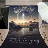 Lofaris Abstract Galactic Bubbles Fine Art Sweep Backdrop