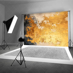 Lofaris Abstract Gold Texture Photography Backdrop Elegant Black and Grey Artistic Studio Decor