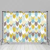 Lofaris Abstract Herringbone Stripes Pattern Photo Backdrop
