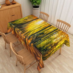 Lofaris Abstract Horizontal Line Pattern Tone Tablecloth