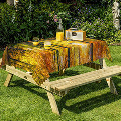 Lofaris Abstract Horizontal Line Pattern Tone Tablecloth