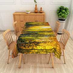Lofaris Abstract Horizontal Line Pattern Tone Tablecloth