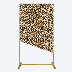 Lofaris Abstract Leopard Print Happy Birthday Rectangle Backdrop