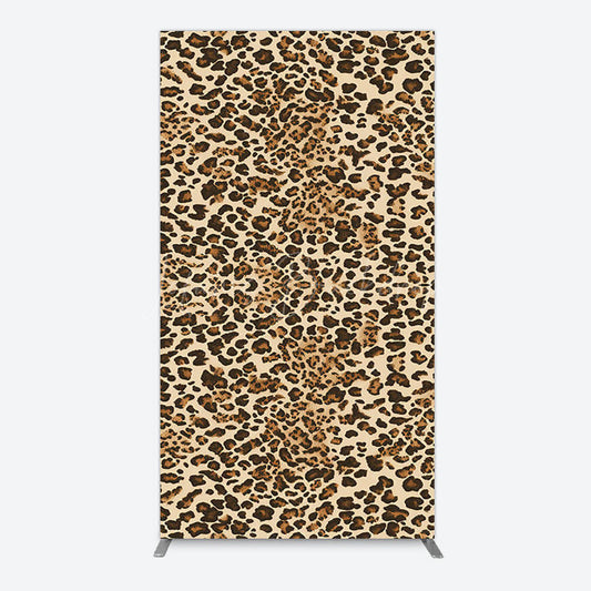 Lofaris Abstract Leopard Print Happy Birthday Rectangle Backdrop