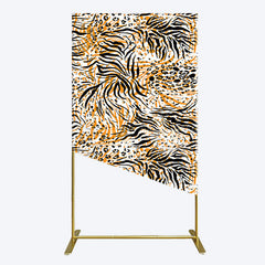 Lofaris Abstract Leopard Zebra Print Birthday Rectangle Backdrop