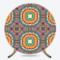 Lofaris Abstract Mandala Floral Round Ethiopian Backdrop