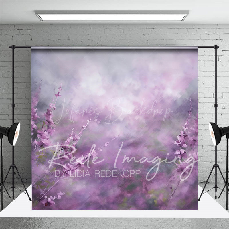 Lofaris Abstract Misty Elagant Purple Lavender Photo Backdrop