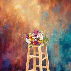 Lofaris Abstract Oil Painting Style Photography Backdrop Artistic Warm and Cool Tones for Professional Portraits