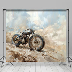 Lofaris Abstract Painted Dirt Bike Sports Photo Backdrop