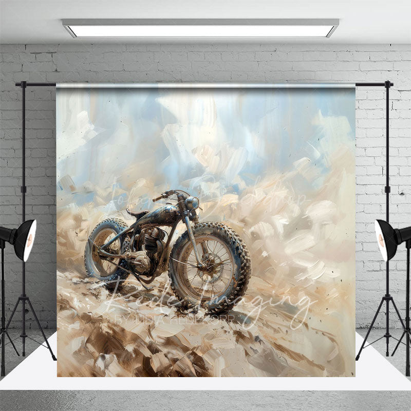 Lofaris Abstract Painted Dirt Bike Sports Photo Backdrop