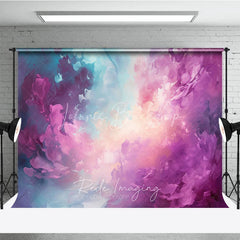 Lofaris Abstract Purple and Blue Oil Painting Photography Backdrop Artistic Textured Portrait Background