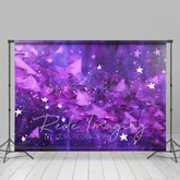 Lofaris Abstract Purple Stars Fine Art Photography Backdrop