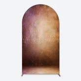 Lofaris Abstract Red Gold Mixed Pattern Birthday Arch Backdrop