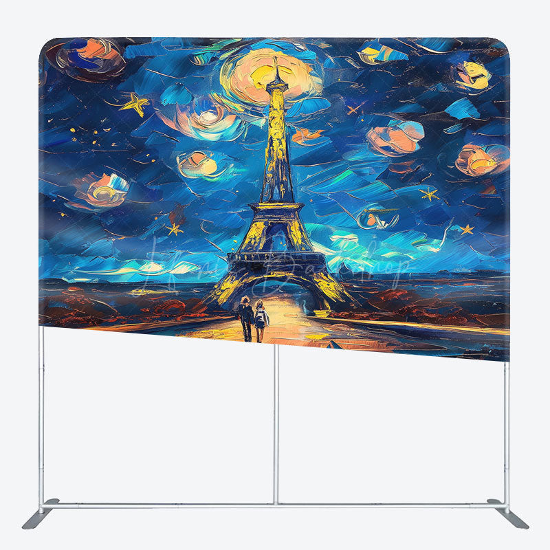 Lofaris Abstract Starry Sky Tower Square Tension Backdrop