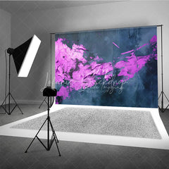 Lofaris Abstract Textured Dark Blue and Magenta Photography Backdrop Modern Artistic Studio Photo Prop for Portraits
