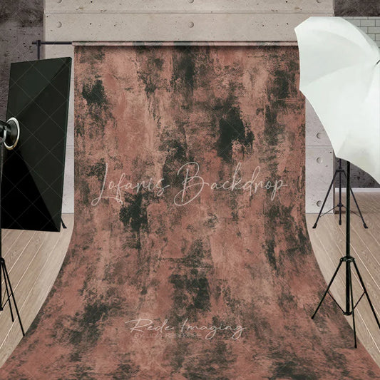 Lofaris Abstract Textured Dark Brown and Reddish-Brown Sweep Backdrop Rustic Grunge Painterly Photo Background for Portraits